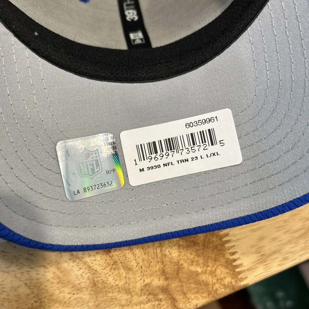Los Angeles Rams New Era 2023 NFL Training Camp 39THIRTY Flex Hat Royal Large XL